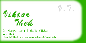 viktor thek business card